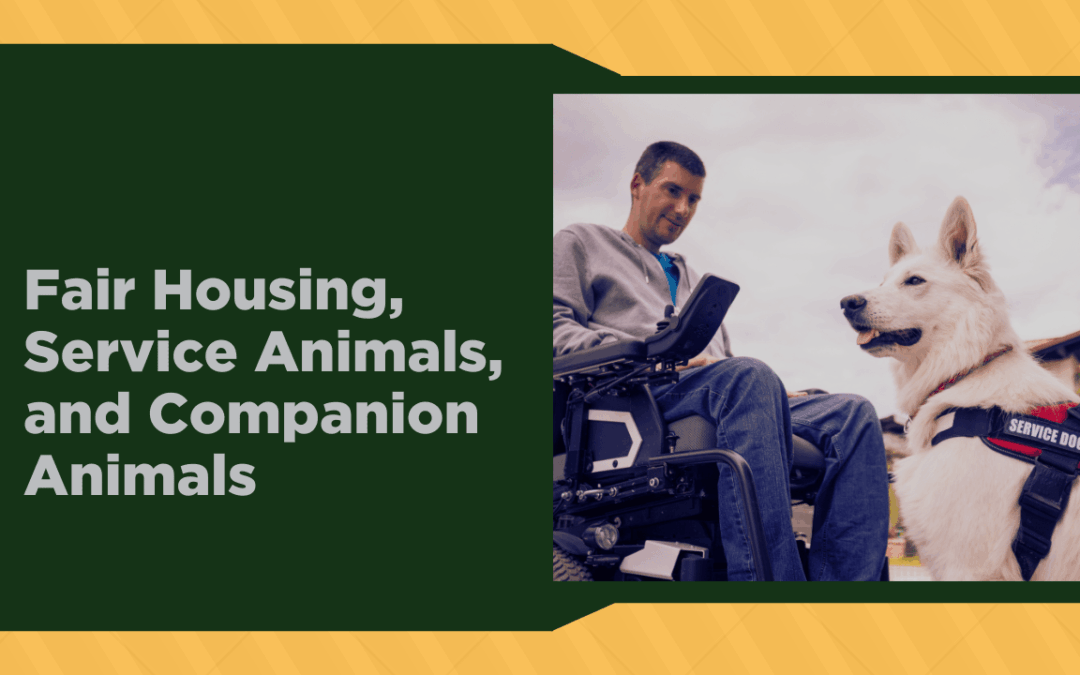 Fair Housing, Service Animals, and Companion Animals