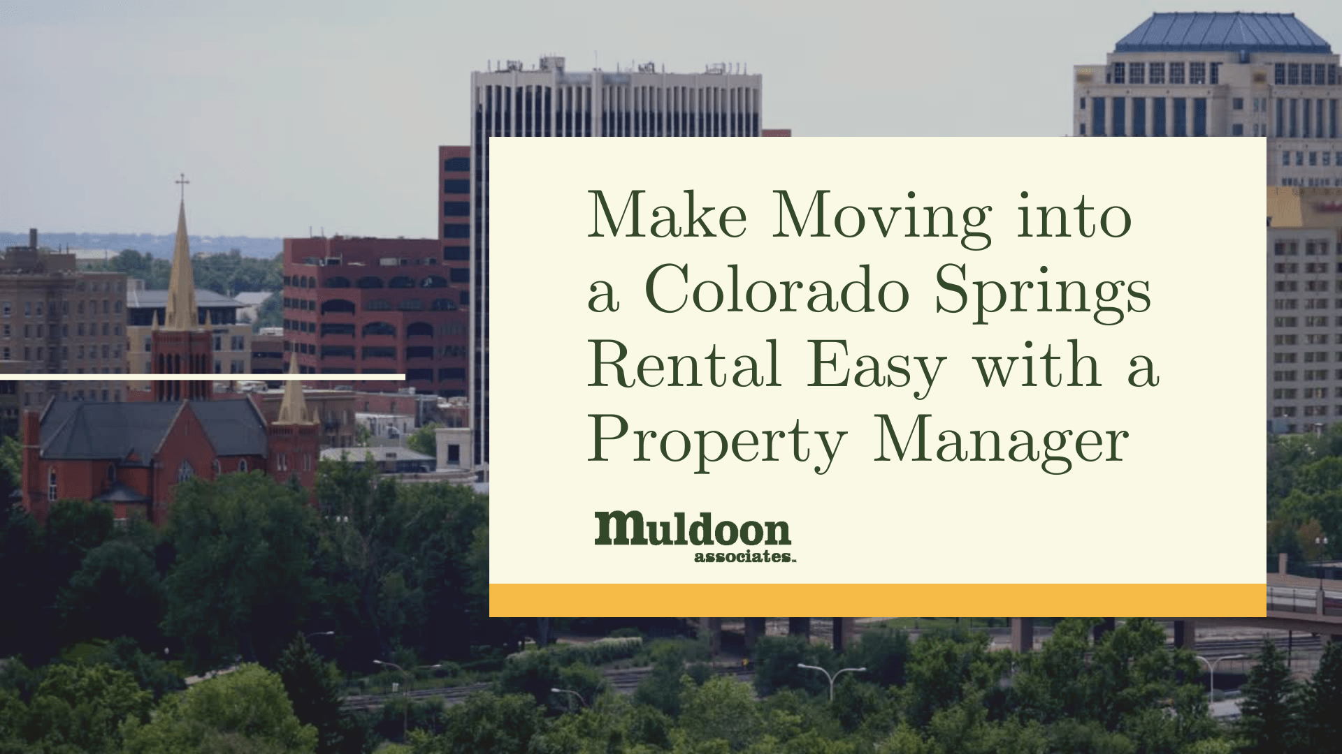 Make Moving into a Colorado Springs Rental Easy with a Property Manager