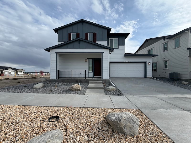 landscape and front of home