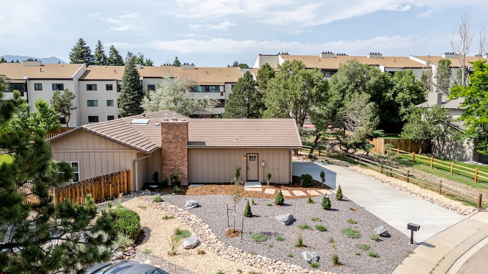 landscaping of home in hawkeye managed by Muldoon in Colorado Springs